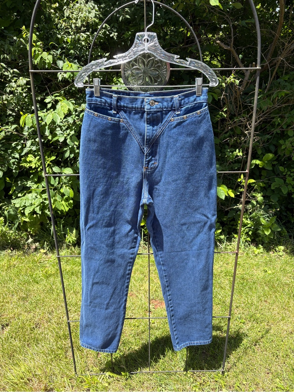 Western Bareback Jeans Denim High-Rise Women's Ozark Mountain Jean Company VTG